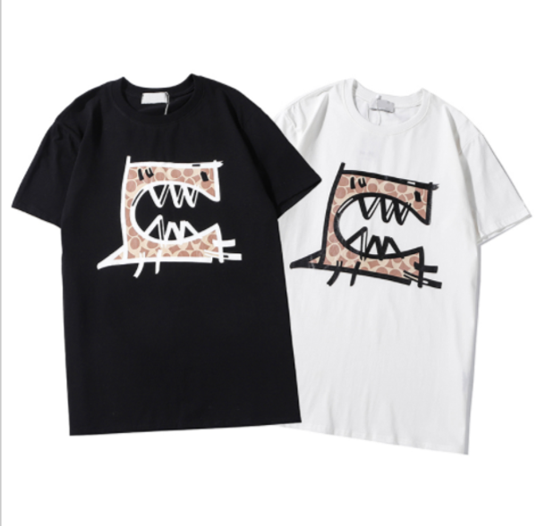 

20ss mens designer t shirts womens brand short sleeve t-shirts little monster print crew neck luxury summer tee shipping shirt 2020303v, White;black