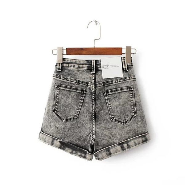 

women shorts woman shorts women euro style high waist shorts stretch casual basic jeans for summer spring autumn, White;black