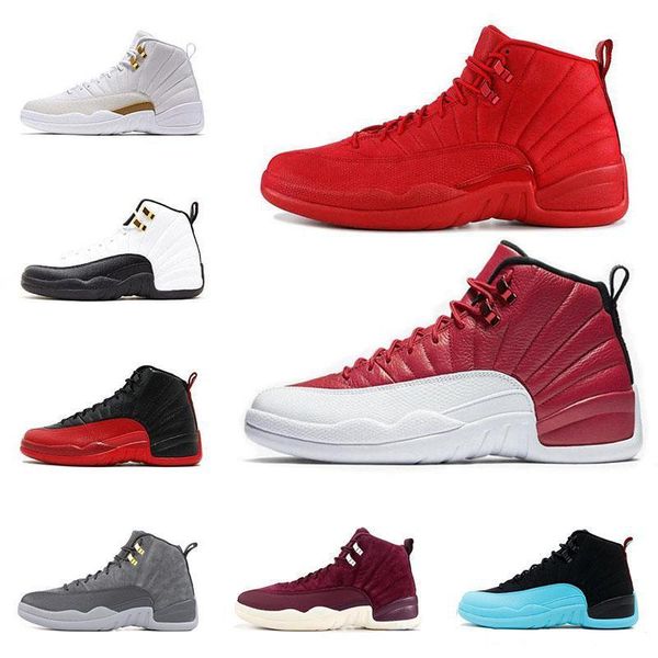 

2019 new 12s basketball shoes for mens winterized wntr gym red flu game university blue college navy the master men sports sneakers