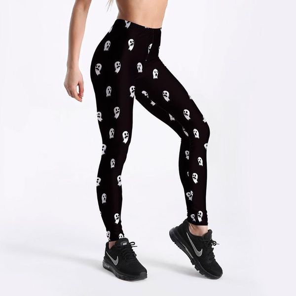 

cartoon pattern sports slim anti cellulite compression leggings jeggings gym leggings woman fashion 2020 high waist fitness, Black