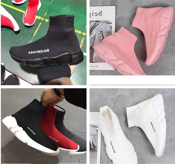

casual shoes flat fashion socks boots red grey triple black white stretch mesh high sneaker speed trainer runner