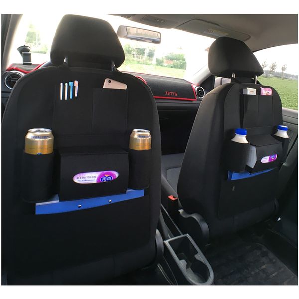 

2 pcs car universal storage bag back seat hanging non-woven fabric storage bag