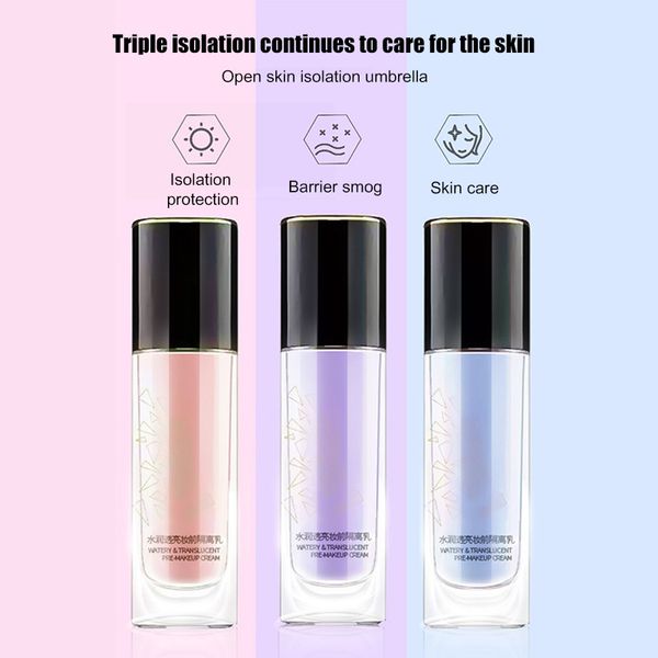 

2019 new bright and moist oil control lasting moisturizing hydrating brightening concealed invisible pores makeup isolated milk