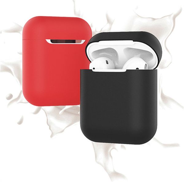 

apple airpods silicone soft ultra thin slim case shield protector earphone sleeve pouch for air pods with discretion rope
