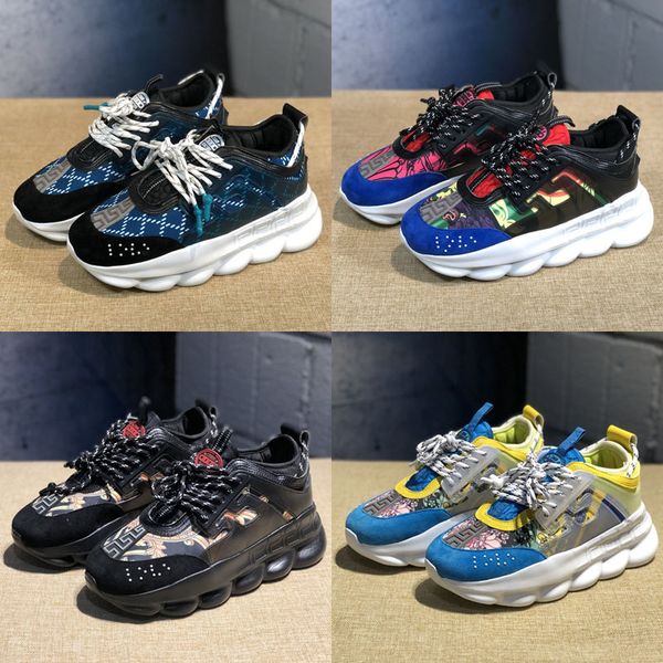 

chain reaction black multi color rubber suede floral sneakers mens shoes fashion luxury women heightening casual shoes