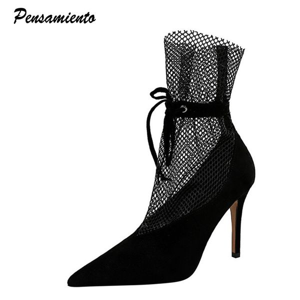 

2019 brand hollow out lace women pumps elegant thin high heels party club shoes spring summer black female single shoes