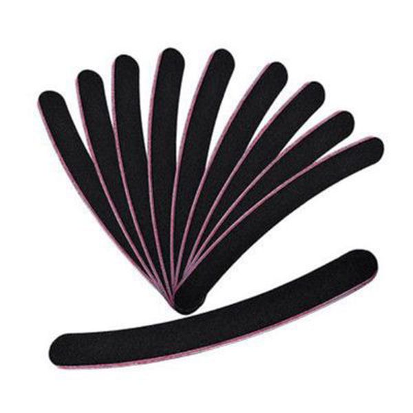 

10pcs slim sandpaper nail file manicure tool crescent grit sandpaper nail grinding