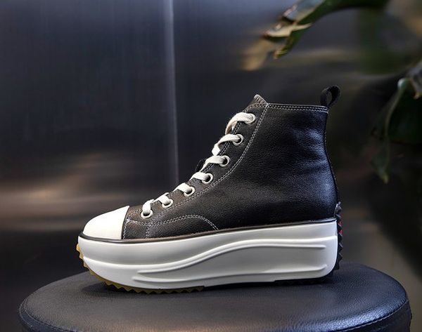 

2020 womens casual shoes anderson chuck run star hike vulcanized shoes for womens canvas shoes female sneakers platform shoe girls sneaker, Black