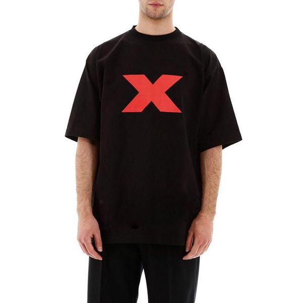 

20ss logo letter printed tee casual simple solid t-shirt summer high street short sleeves men women fashion tee breathable hfymtx803, White;black