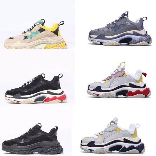 

8 colors new multi luxury triple s designer low arrival run shoes combination soles boots mens womens runner shoes sports shoes