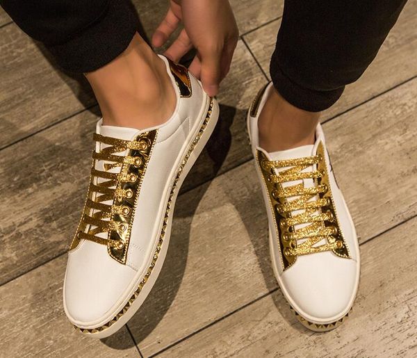 

2020 new designer men fashion gold silver bee embroidery flats casual shoes loafers platform shoes man dress prom shoes masculino t01, Black