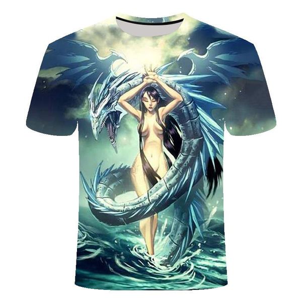 

мода 3d printed скелет демон короткие рукава tee твердая мужские женские joker o-образным вырезом топы лето мужской размер одежды s-6xl мужс, White;black