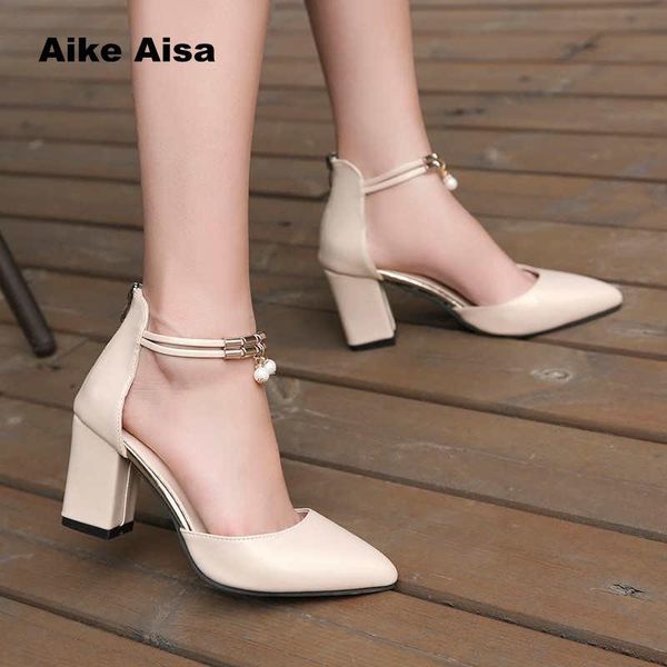 

summer women shoes pointed toe pumpsdress high heels boat wedding tenis feminino side with sandals zapatos mujer wedding, Black
