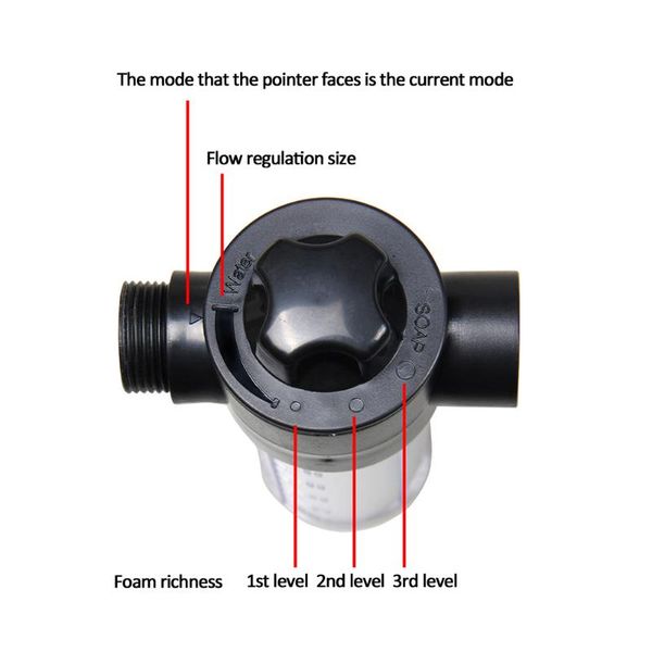 

pvc foam bottle 50ml household multifunctional car wash water nozzle snow