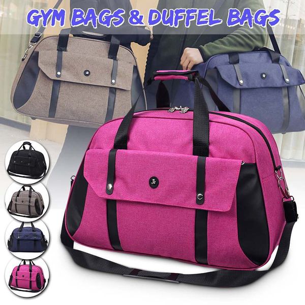 

men travel handbag large capacity women luggage sport duffle bags male canvas luggage bags folding trip shoulder bag