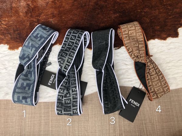 

new brand spring turban headband for women and men classic luxury designer cotton summer letter hair bands headbands headwrap f549