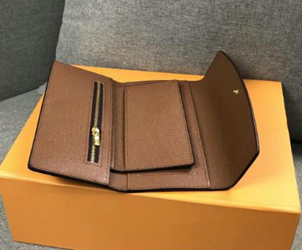 2pcs/Set Fold Wallet Der stilvollste Weg mit Geldkarten Münzen berühmte Design Männer Kartenbetreuung Langes Geschäft 0015 SWSDUW