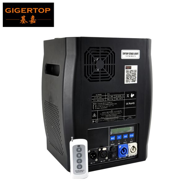

giger600w new cold fireworks machine power in/out socket daisy chain connection high jet distance dmx512/wireless control