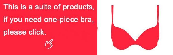 

seamless bra suit large bra women's underwear, Red;black