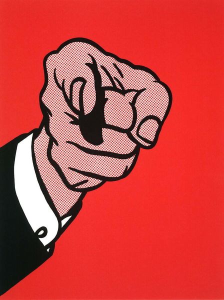 

Roy Lichtenstein Finger Pointing Home Decor Handpainted &HD Print Oil Painting On Canvas Wall Art Canvas Pictures 191113