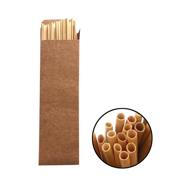 

100pcs / pack 20cm nice wheat straw environmentally friendly straw bar kitchen accessories support wholesale dropshipping