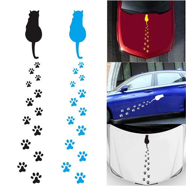 

car sticker cat dog animal bear footprints paw footprint cool design car stickers car styling decal
