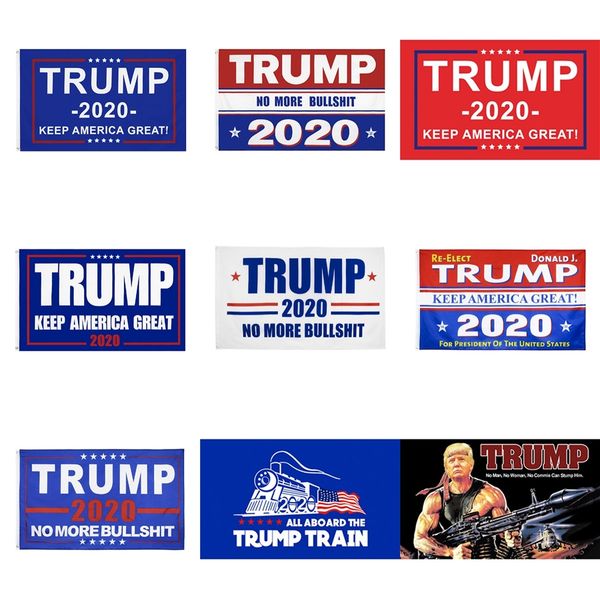 

90*150cm donald trump flag 8 styles hanging trump 2020 president election flags keep america great decoration banner #726
