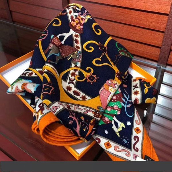 

2019 роскошный дизайн кашемировые шелковые шарфы бренд дизайн квадратные шарфы и платки обертывания хиджабы пашмины зимние шарфы женский шик, Blue;gray