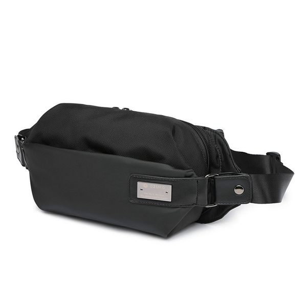 

new men's solid color simple chest bag creative casual shoulder bag outdoor sports multi-purpose men waist pack