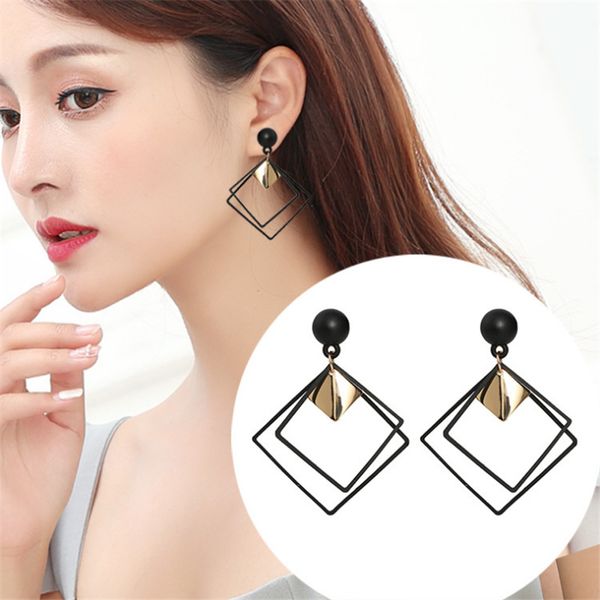 

10Pair/lots Retro women's fashion geometric Rhombus earrings for wedding party Women Jewelry Gift wholesale R-10