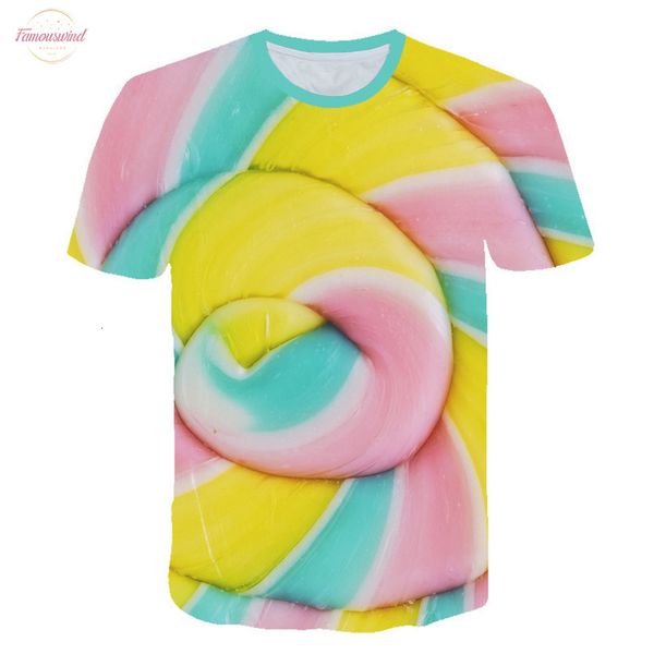 

summer 2020 casual women t shirts streetwear kawaii delicious candy cartoon print tshirt korean style harajuku short sleeve, White