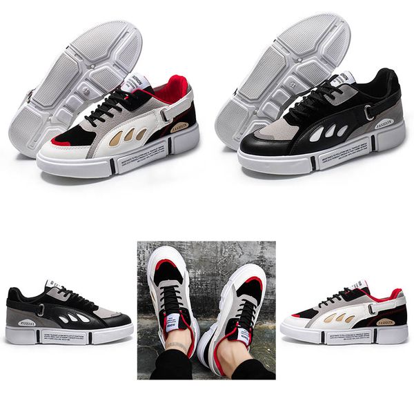 Hotsale Moda Rahat Beyaz Siyah Sneakers Üst Gri Düşük Spor Ayakkabı Koşu Ayakkabıları Boyutu 3944