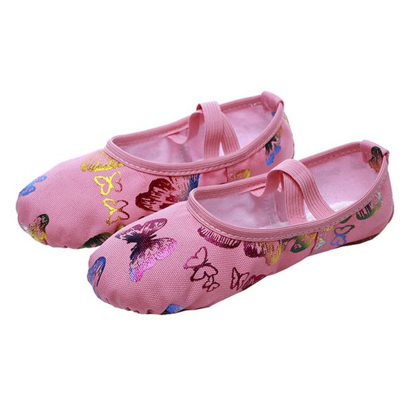 

yukigaga canvas flat yoga teacher gymnastic ballet dance shoes children's ballet for girls women dancing