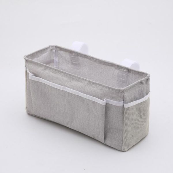 

side pouch dorm rooms bunk beds car organizer hanging bag cotton linen bedside storage easy install seat back sundries