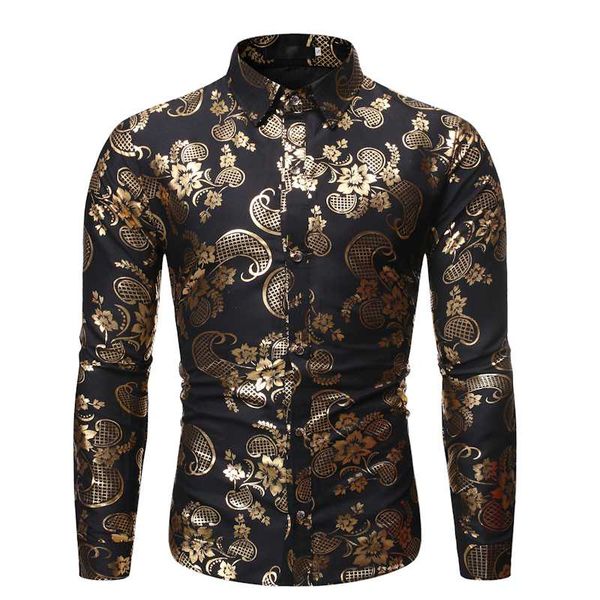 

mens black paisley button down dress shirts camisa masculina 2020 brand slim fit long sleeve shirt men business casual shirt man, White;black