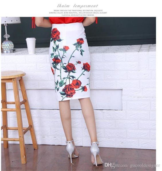 

тонкие юбки летняя мода обшитые панелями прямые платья повседневный дизайнер высокая талия женская одежда женский цветочный принт, Black