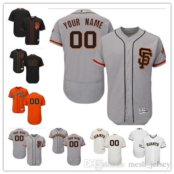 

wholesale men's women youth custom giants jersey #00 any your name and your number home orange grey white kids baseball jerseys, Blue;black