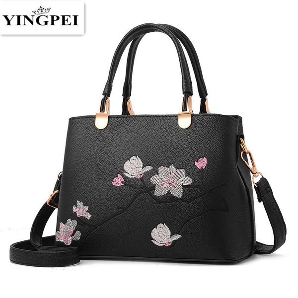 

peach blossom fashion women shoulder bag vintage pint ladies handbag casual handle bags sac