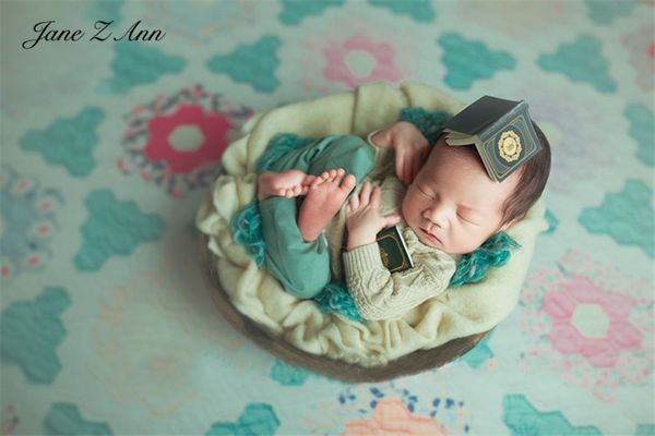 

jane z ann western style retro newborn baby children pgraphy mini story creative studio shooting props, Yellow