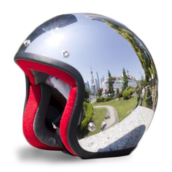 

vcoros открытое лицо винтажный шлем мотоцикла atv ретро скутер шлемы cascos capacetes motociclistas мото каско силер хром