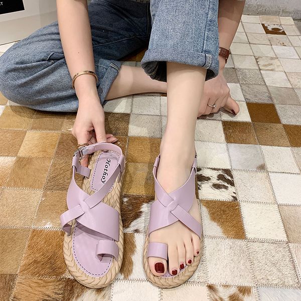 

eoeodoit summer casual sandals women flat heel thong shoes cozy holiday weekends lady shoes beach sand seaside flats, Black