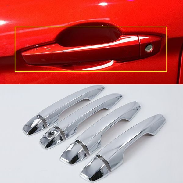 

left hand drive only for mitsubishi eclipse cross 2018 abs chromed exterior door handle cover trim 8pcs car styling