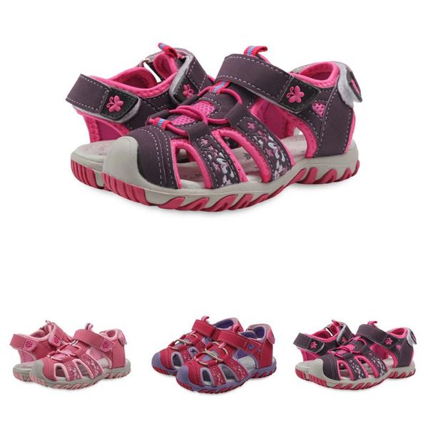 

2020 new arrival boys sandals children sandals closed toe for little and big sport kids summer shoes cn size 21-31, Black;red