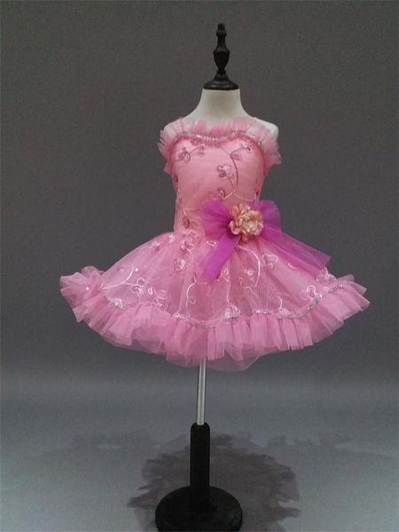 

ballet tutu dance dress for girls children spandex dance costumes pink sequin feather skirt child ballerina dancewear 322, Black;red