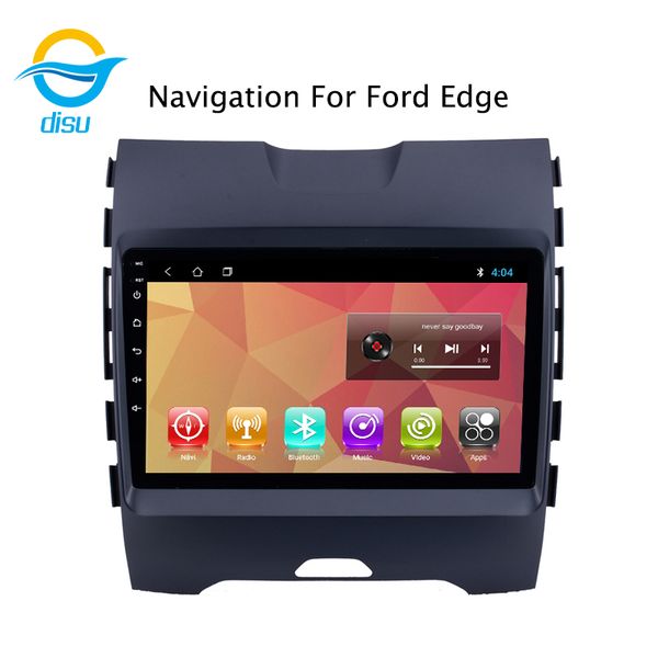 

car radio multimedia video player navigation gps android 8.1 9 inch support mirror link for fordedge car dvd