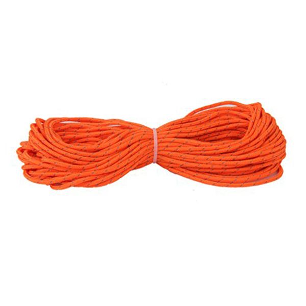 

3 мм отражающая палатка guy line rope кемпинг шнура paracord 20m (оранжевый