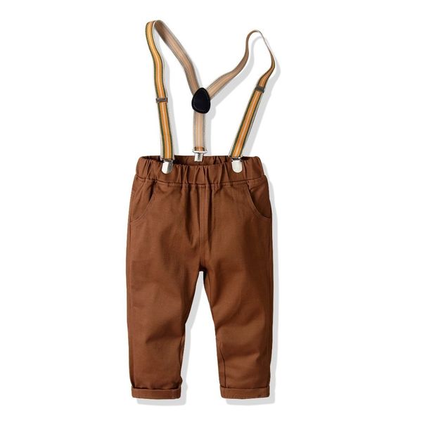 

children cotton bib pants boys baby boy clothes casual bib pants suit boys baby boy clothes kids trousers for party gentleman, Blue