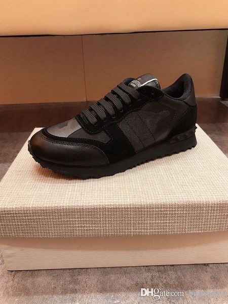 

vintage leather sneakers mens designer shoes womens casual shoes classic white leather thick sole vintage trainer dad shoes, Black