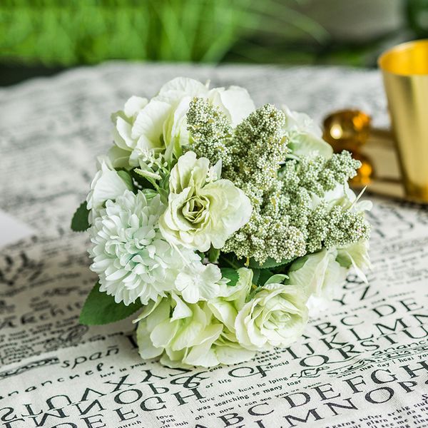 

new artificial silk rose flowers for home party bridal shower decorations