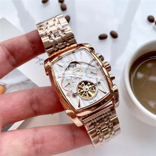 

2020 мода матч дамы высокого класса автоматические механические часы бренд из нержавеющей стали изысканные часы мода подарочный стол dhl бес, Slivery;brown